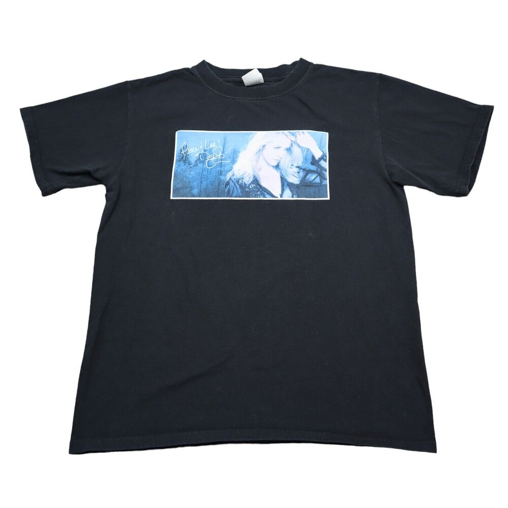 Anvil Shirt Mens M Black Short Sleeve Crew Neck Preshrunk Cotton Pullover Tee